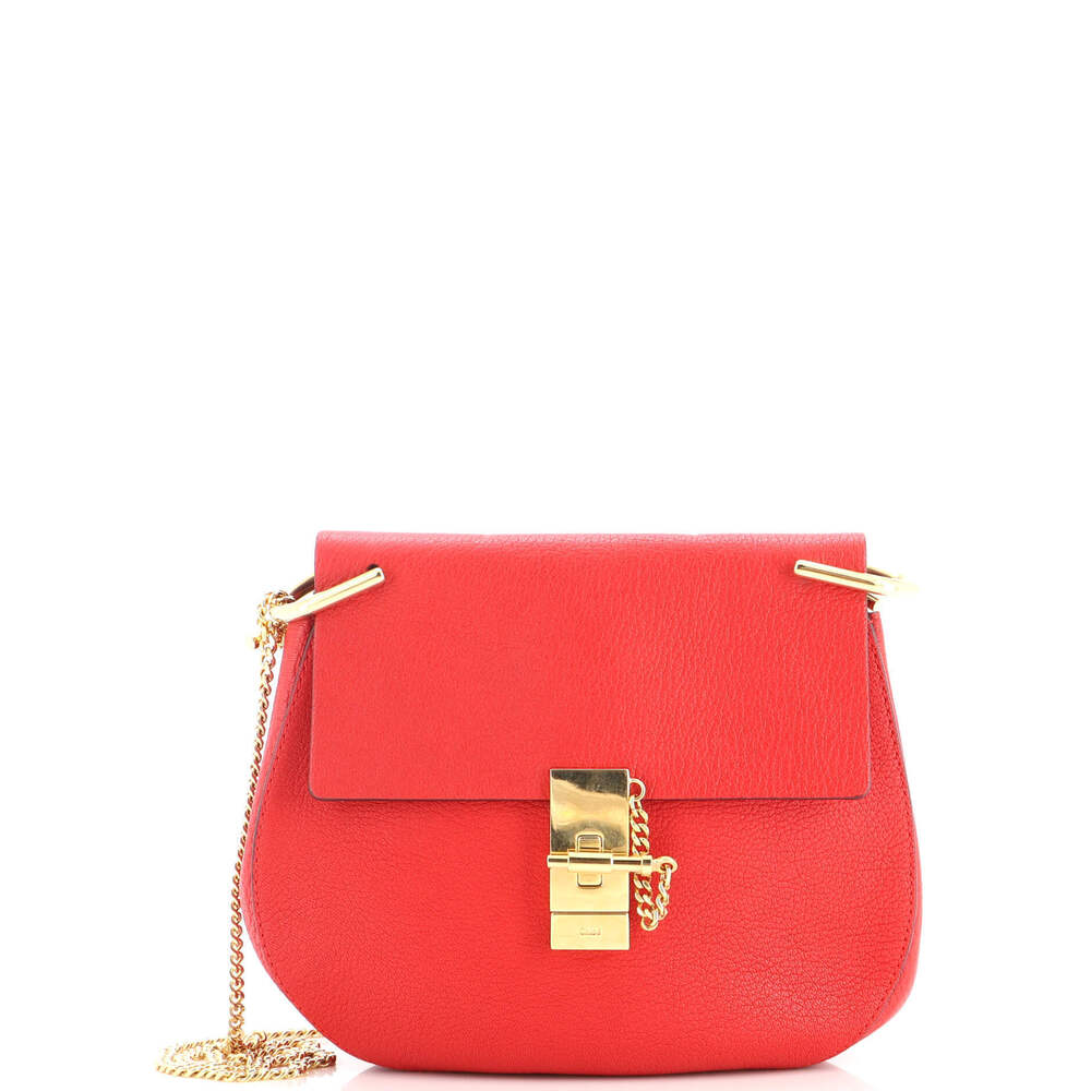 Chloe Small Drew Crossbody Bag Leather